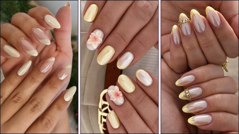 Gelbe Chrome Naegel