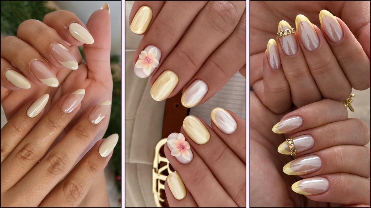 Gelbe Chrome Naegel