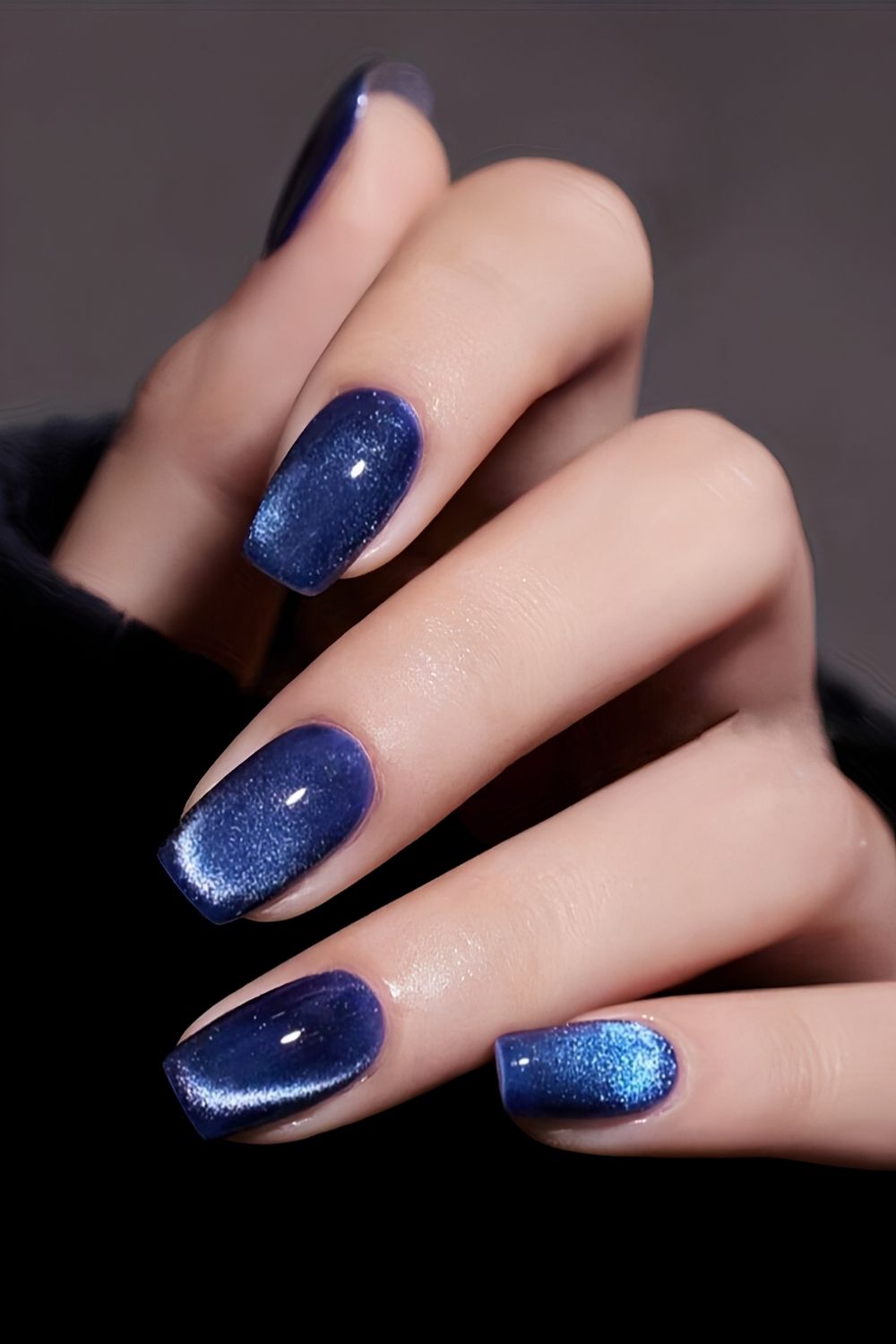 Tansanit cat eye naegel
