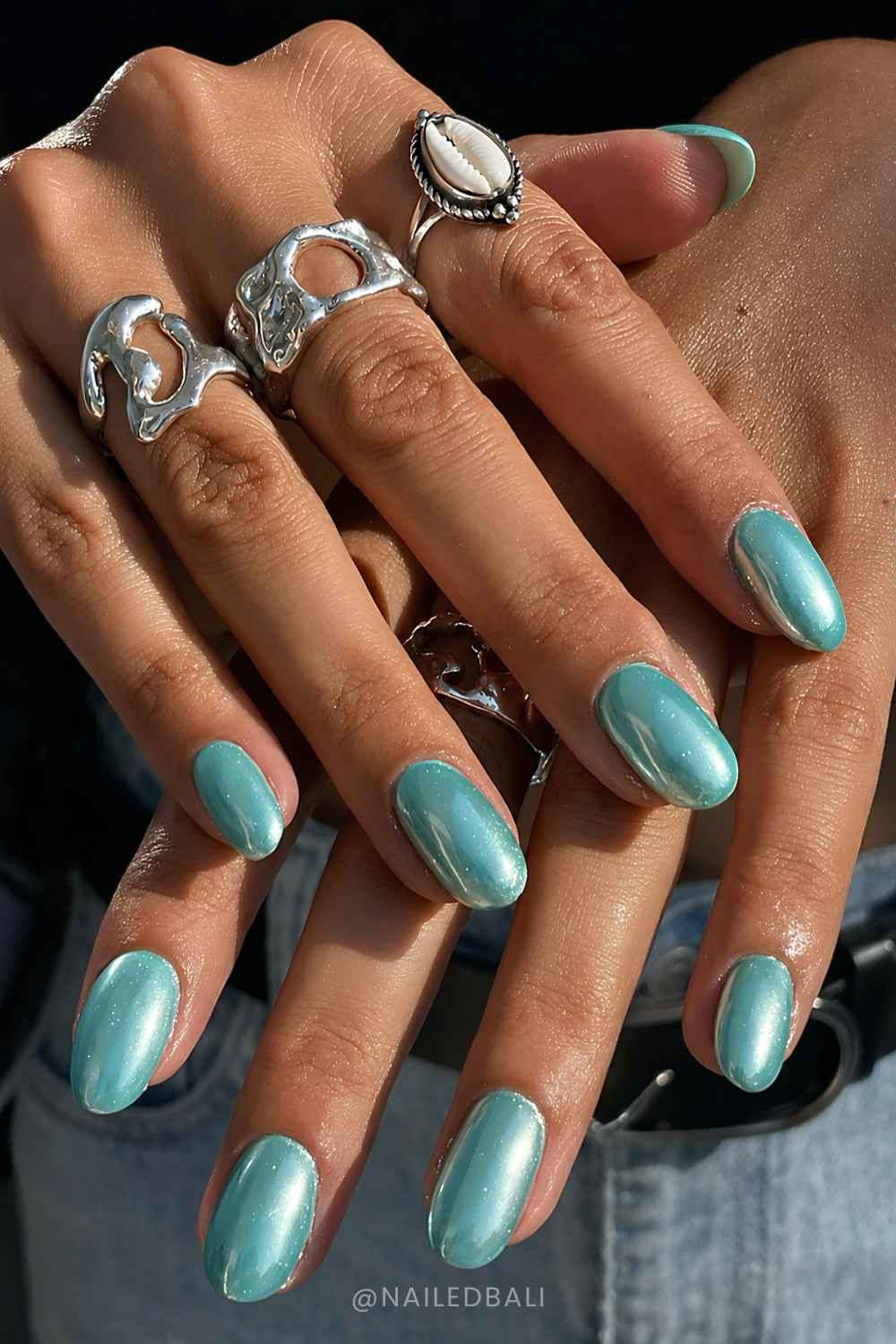 Teal Chrome Naegel