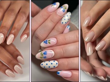 Beige Naegel