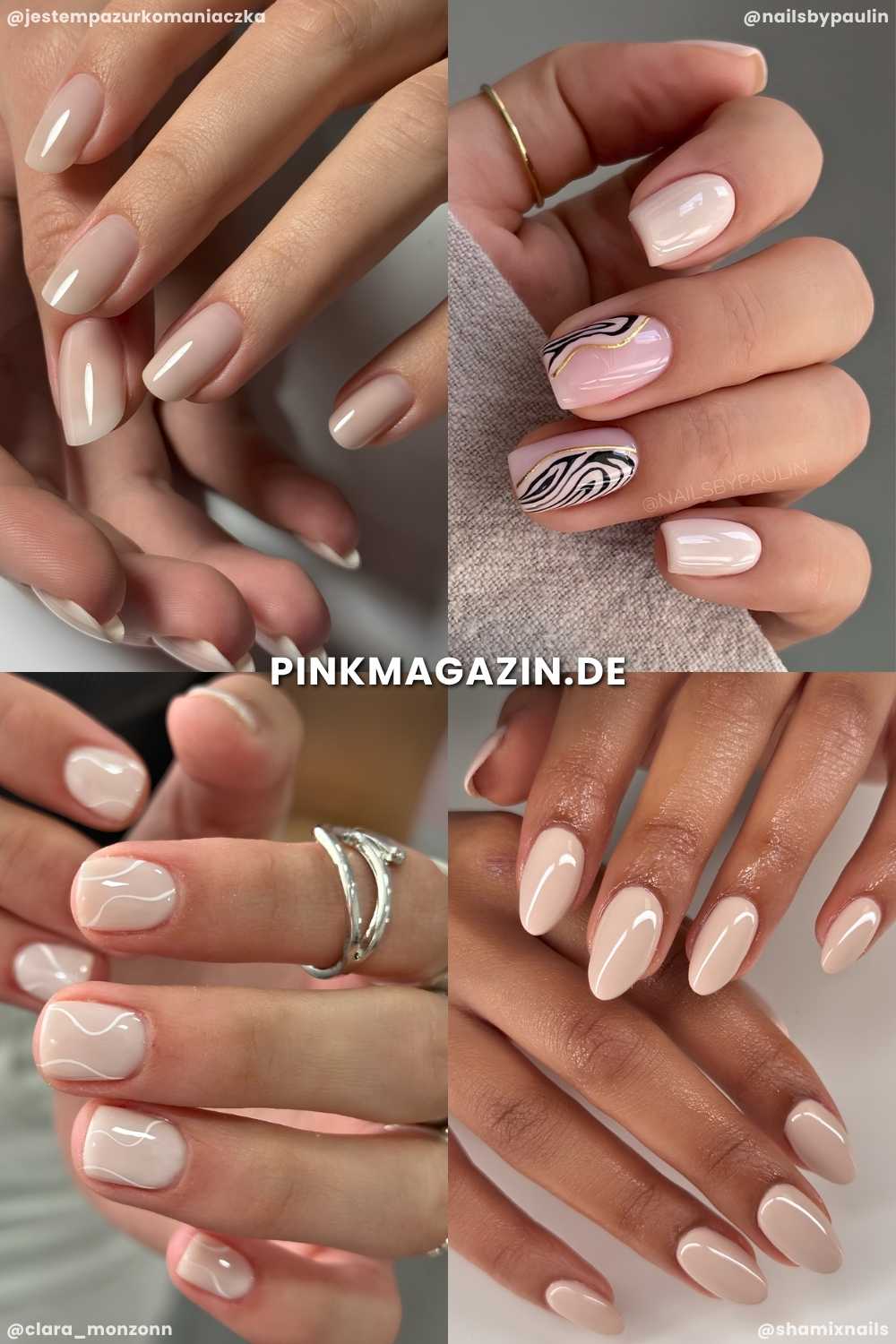 Beige Naegel im September