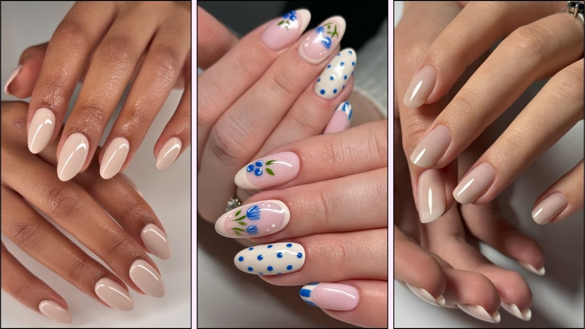 Beige Naegel