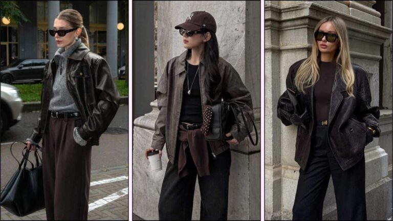 Lederjacken Outfits
