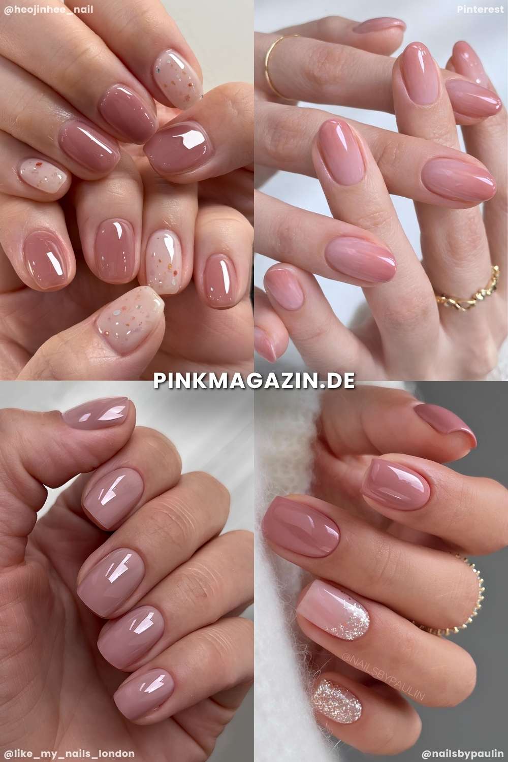 Sanfte Mauve Naegel im September
