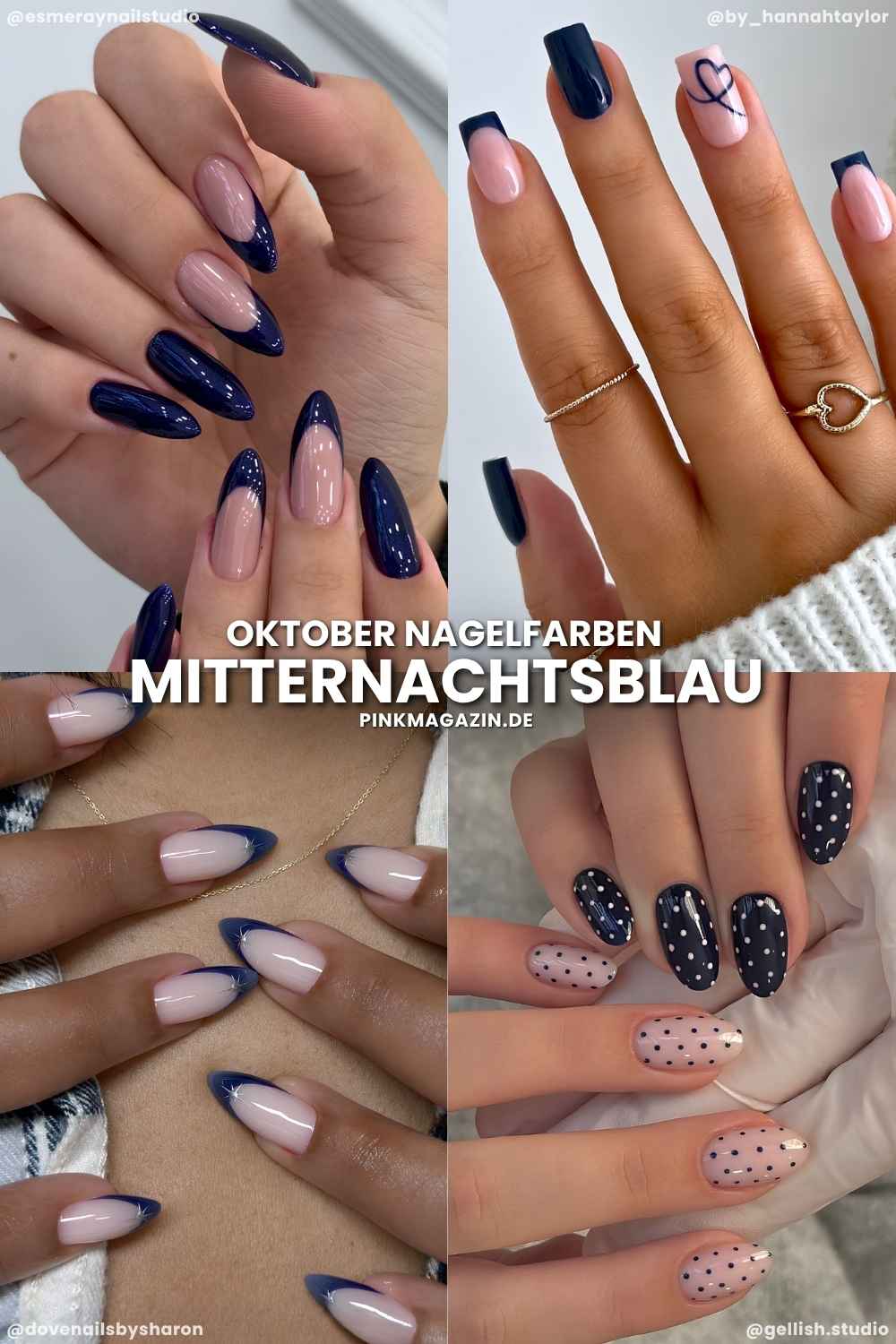 Mitternachtsblau Manikuere
