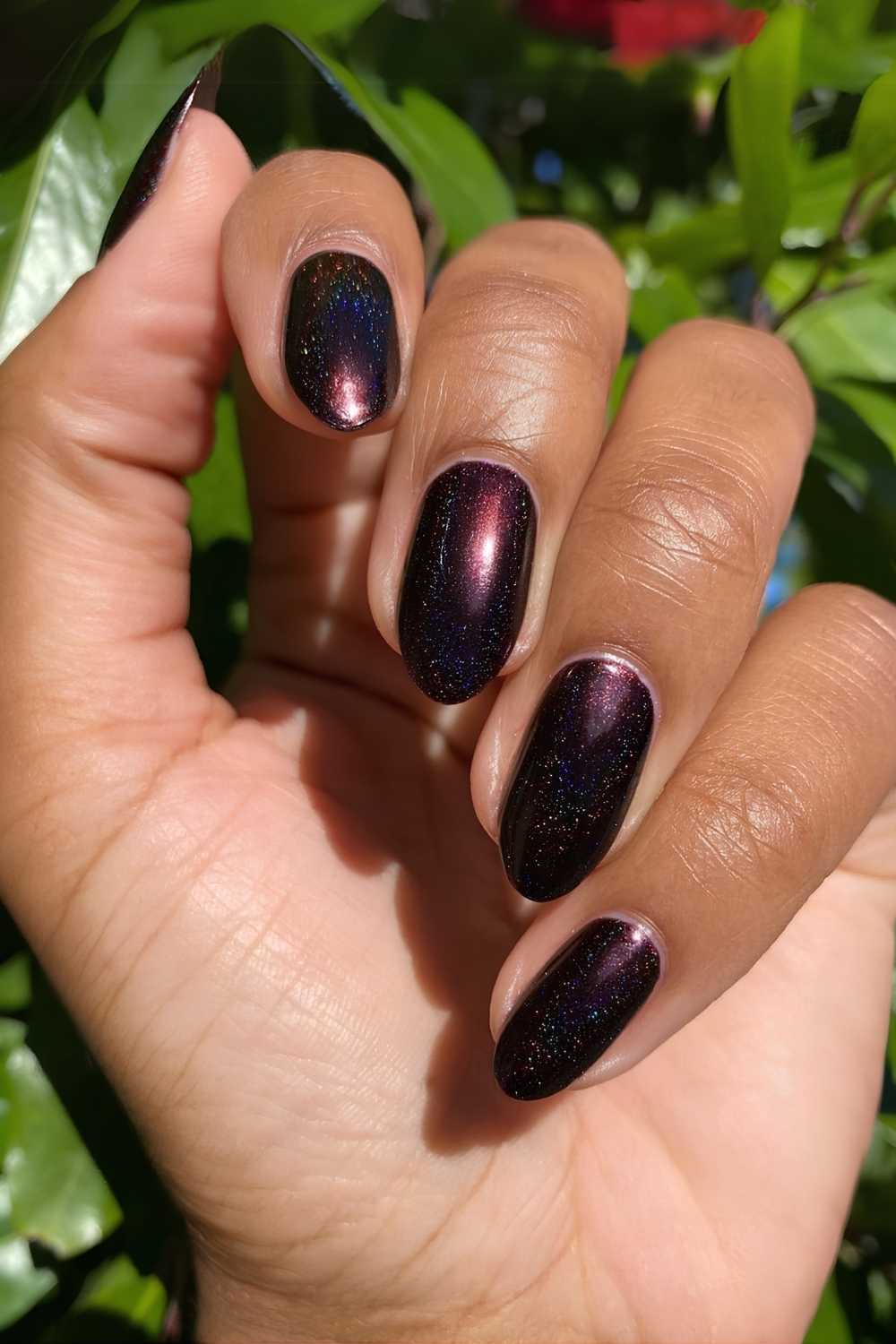 Schimmernde Black Cherry Naegel